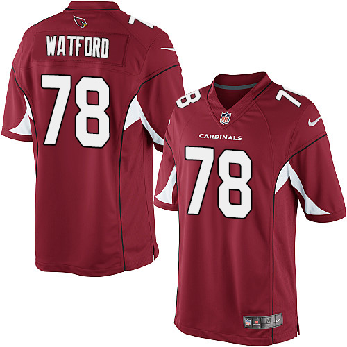 Men's Limited Earl Watford Nike Jersey Red Home - #78 NFL Arizona Cardinals